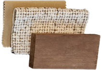 Leather-fabric-wood